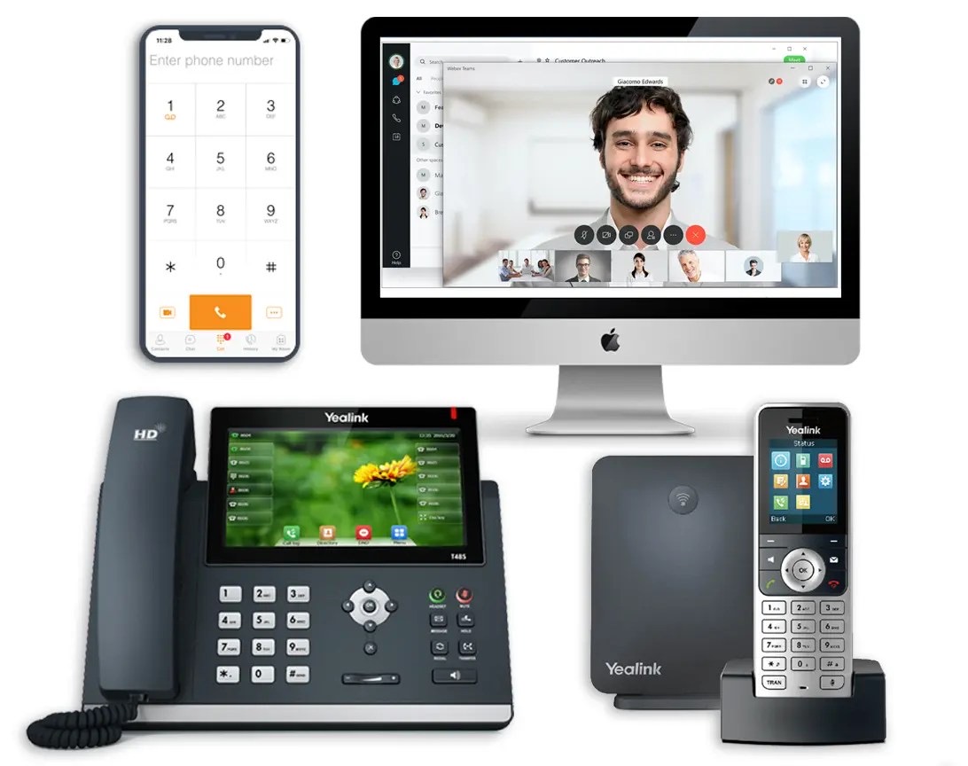 Business VoIP phones and video conferencing devices